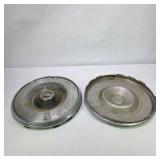 Pair of Vintage Cadillac Wheel Covers Hubcaps Turbine Style