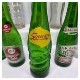 Lot of Vintage Soda Bottles 7UP Squirt Nesbitt’s Like Vernor’s Coca-Cola