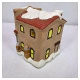 Vintage Lighted Miniature Christmas Village General Store With Box
