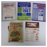 Lot of Vintage Automotive, Tractor, Toy Farmer, and Mechanics Magazines
