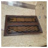 Pair of Vintage Leaded Glass Cabinet Door Panels