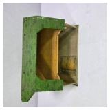 Vintage Lazy-Day Farm Tin Litho Barn Toy Building with Green Roof
