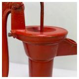 Vintage Red Cast Iron Hand Water Pump No. 364