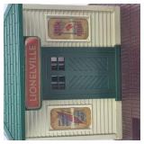 Lionelville Passenger Station Model Train Building with Sunoco Fence