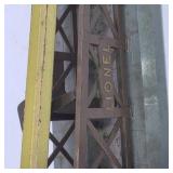 Vintage Lionel Model Train Trestle Bridge Accessory with Operator Figure