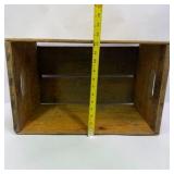 Lot of Vintage Camping Gear Thermos Lantern and Wooden Storage Box