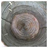 Lot of 3 Behrens Galvanized Metal Utility Buckets Farmhouse Planters