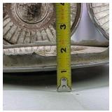 Lot of 4 Vintage 14 Inch Turbine Style Metal Hubcaps Wheel Covers