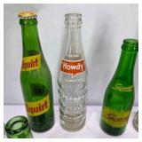 Lot of Vintage Soda Bottles 7UP Squirt Nesbitt’s Like Vernor’s Coca-Cola