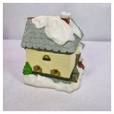 Vintage Lighted Miniature Christmas Village House With Box