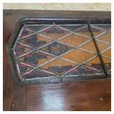 Pair of Vintage Leaded Glass Cabinet Door Panels