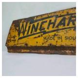 Vintage Wincharger Metal Tail Fin Sign Made in Sioux City Iowa