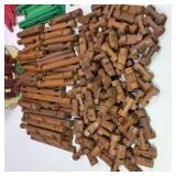 Vintage Lincoln Logs Collectible Classic Toy Building Set with Tin