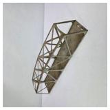 Vintage Metal Model Train Truss Bridge Section