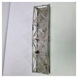 Vintage Silver Metal Model Train Truss Bridge Section