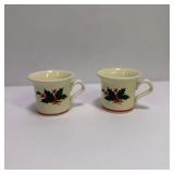 Christmas Tree Ceramic Tea Set With Teapot Creamer and Cups