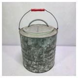 Vintage Igloo Galvanized Metal Water Cooler Drink Dispenser With Lid and Paperwork