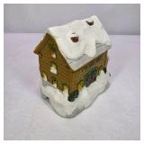 Lighted Miniature Christmas Village Olde Mill Snow Building With Box