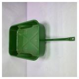 John Deere Style Green Metal Pedal Tractor Trailer Wagon With Yellow Wheels