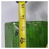 Vintage Lazy-Day Farm Tin Litho Barn Toy Building with Green Roof