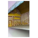 Vintage Rolling Acres Farm Tin Litho Barn Toy Building
