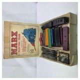 Vintage Marx Electric Train Set with Box, Transformer, Track, and Cars