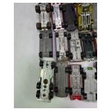 Lot of 27 Die-Cast Toy Cars, Trucks, Vans, and Emergency Vehicles