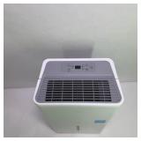 TCL White Portable Dehumidifier with Drain Bucket and Power Cord