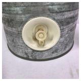 Vintage Igloo Galvanized Metal Drinking Water Cooler With Milapaco Portion Cups