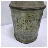 Vintage H.A. McCoy Detroit Metal Dairy Milk Can