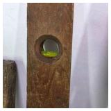 Lot of 5 Vintage Wood Spirit Levels Carpenter Tool Pieces