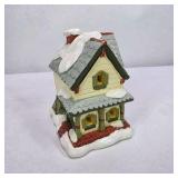 Vintage Lighted Miniature Christmas Village House With Box