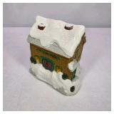Lighted Miniature Christmas Village Olde Mill Snow Building With Box