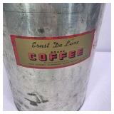 Ernst De Lina Vanity Fair Coffee Galvanized Country Store Display Can