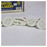 Vintage Country Villagers Figurine Set With Box