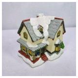 Vintage Lighted Miniature Christmas Village House With Box