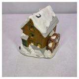 Lighted Miniature Christmas Village Olde Mill Snow Building With Box