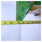 Vintage Lazy-Day Farm Tin Litho Barn Toy Building with Green Roof