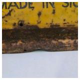 Vintage Wincharger Metal Tail Fin Sign Made in Sioux City Iowa