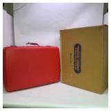 New Old Stock American Tourister Tiara Red Hard Shell Luggage Set With Original Boxes