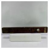 Lot of 5 Vintage Wood Spirit Levels Carpenter Tool Pieces