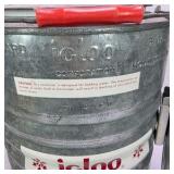 Vintage Igloo Galvanized Metal Drinking Water Cooler With Milapaco Portion Cups