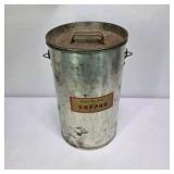 Ernst De Lina Vanity Fair Coffee Galvanized Country Store Display Can