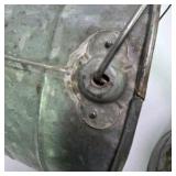 Lot of 3 Behrens Galvanized Metal Utility Buckets Farmhouse Planters