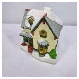 Vintage Lighted Miniature Christmas Village House With Box