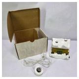 Lighted Miniature Christmas Village Olde Mill Snow Building With Box