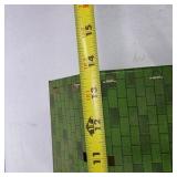 Vintage Lazy-Day Farm Tin Litho Barn Toy Building with Green Roof