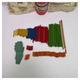 Lot of Vintage Tinkertoy Building Sets with Tubes and Instructions