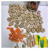 Lot of 2 Vintage Tinkertoy Building Sets with Tubes