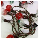 Lot of Vintage Christmas String Lights and Replacement Bulbs
